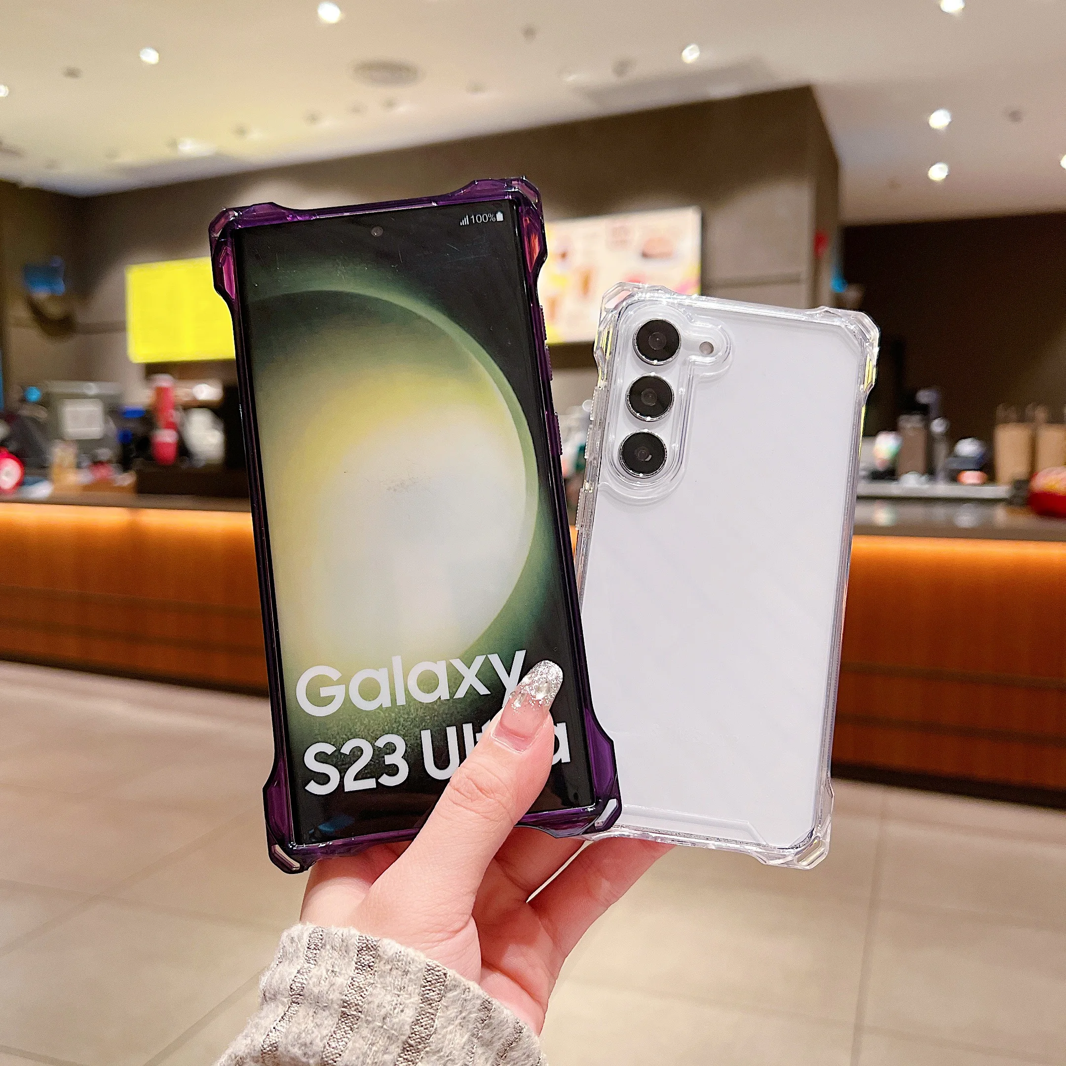 Прозрачный чехол с подушкой безопасности для Samsung Galaxy S23 Ultra S24 ультражесткий A53 A54