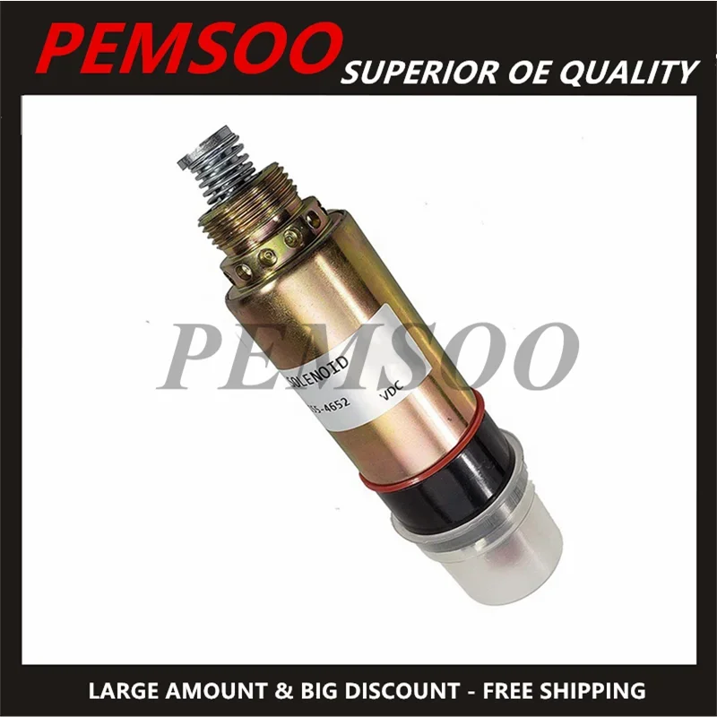 155-4651 155-4652 1554651 8C-3664 8C3664 Соленоидный клапан 12В 24В соленоид останова двигателя для