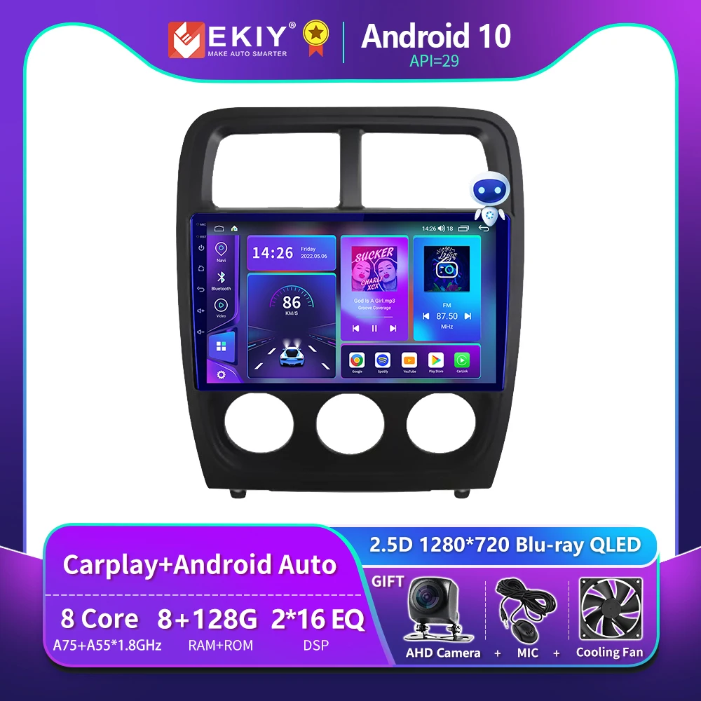 

EKIY T900 8G 128G Android 10 Autoradio Mutimedia Blu-ray 1280*720 QLED For Dodge Caliber 2009-2011 Car Radio Carplay Navi GPS BT