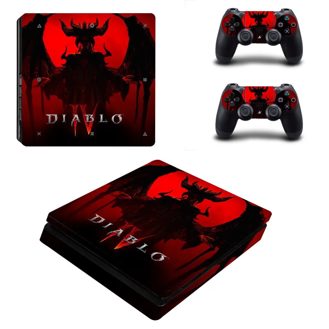 

Game Diablo 4 PS4 Slim Decal Protective Skin Cover Sticker for PS4 Slim Console & Controller Stickers Vinyl