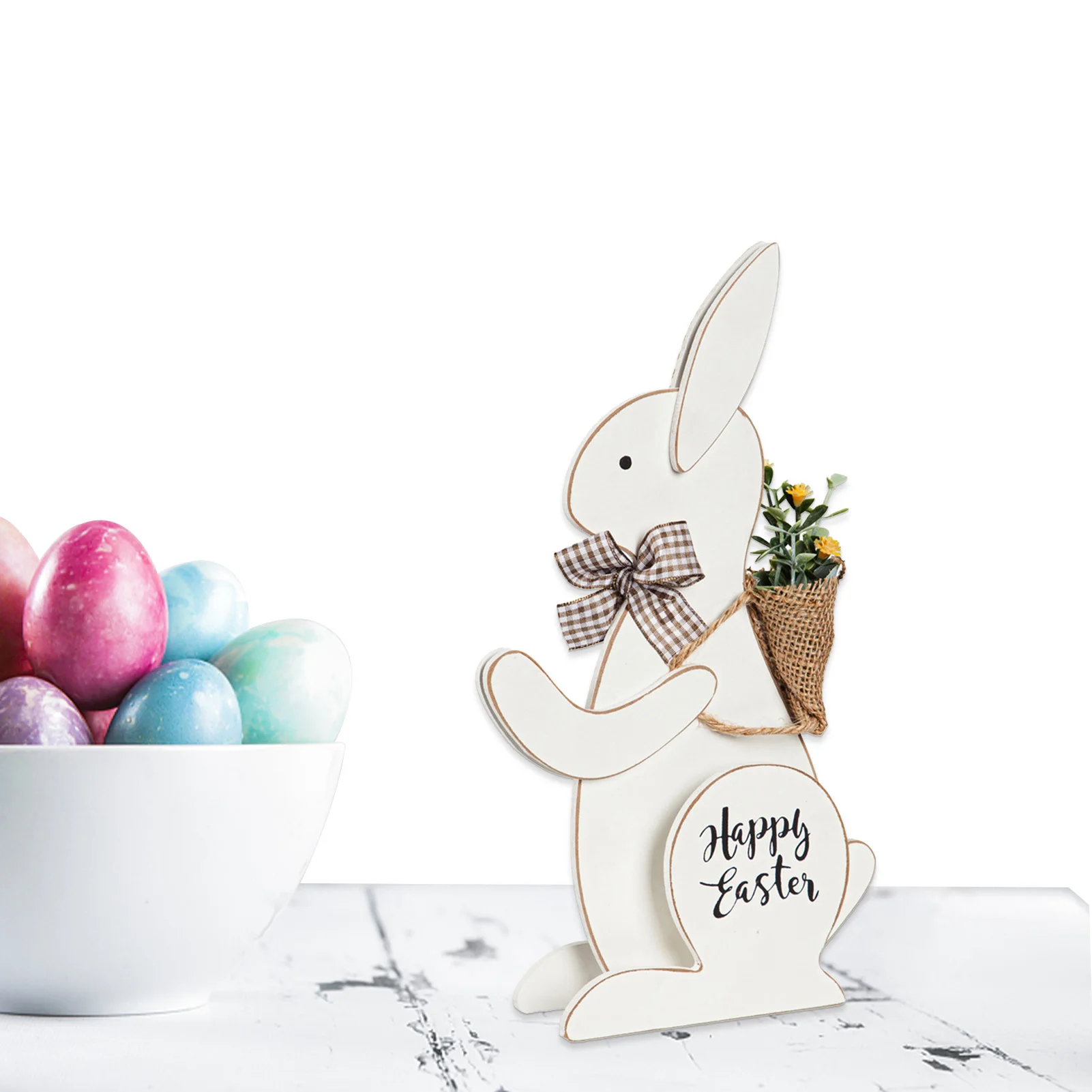 

Украшение для стола в виде пасхального кролика, деревянные декоративные столешницы в виде кролика, милые украшения для дома, офивечерние пр...