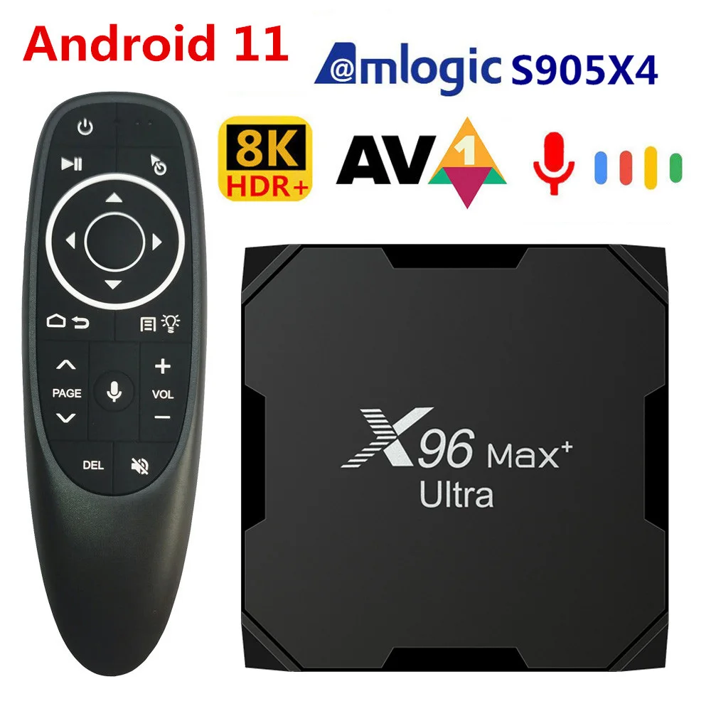 ТВ-приставка с четырехъядерным процессором Amlogic S905X4 Android 4 + 32/64 ГБ Wi-Fi |