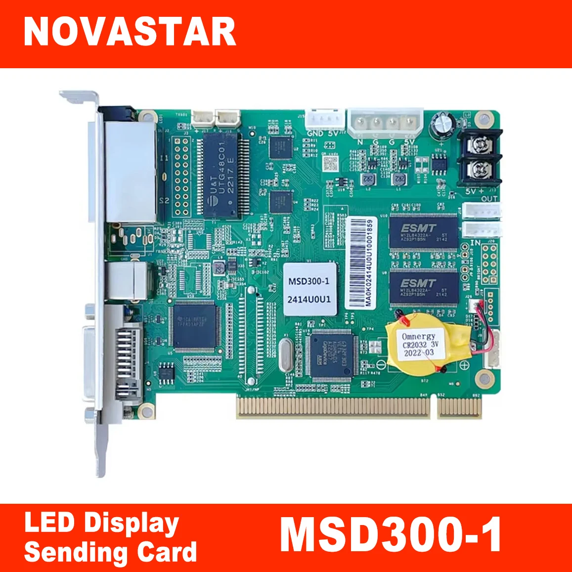 Novastar MSD300-1 Synchronous System Sending Card RBG Full Color HUB75 Module LED Display Screen Video Control DVI Input