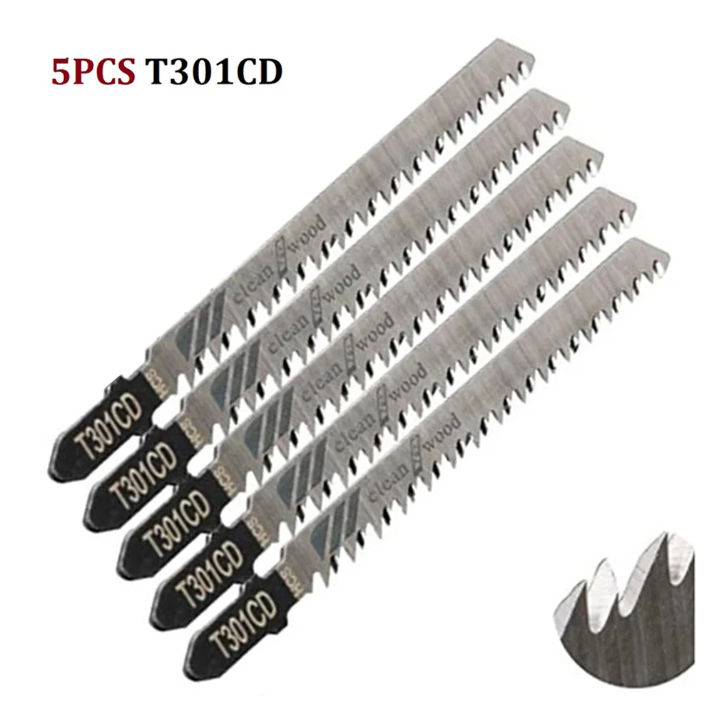 

T301CD Saw Blade High Carbon Steel Home Jigsaw Blades Ower Tool Plastic Reciprocating Replacement Wood Brand New