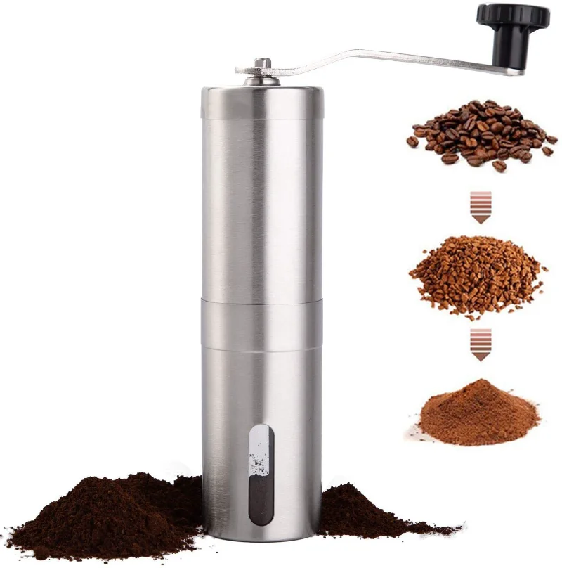 

Coffee Kitchen Steel Grinders Grinder Accessories Manual Tool Mini Stainless Coffee Mill Foamer Coffee Handmade Bean Hand