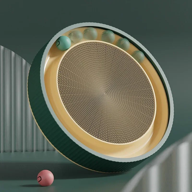 

Сменная Когтеточка для когтей, Многофункциональный Круглый скребок для кошек, забавный, с емкостью для гнезда