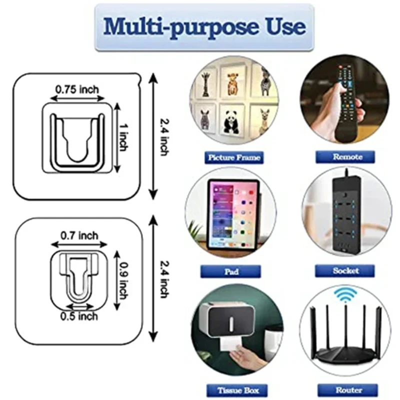 5/10/20 пар двусторонних клейких настенных крючков вешалка прочные крючки присоска