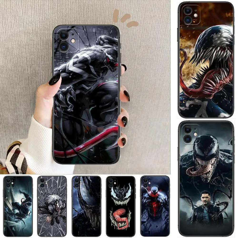 

Marvel ~ Venom Phone Cases For iphone 13 Pro Max case 12 11 Pro Max 8 PLUS 7PLUS 6S XR X XS 6 mini se mobile cell