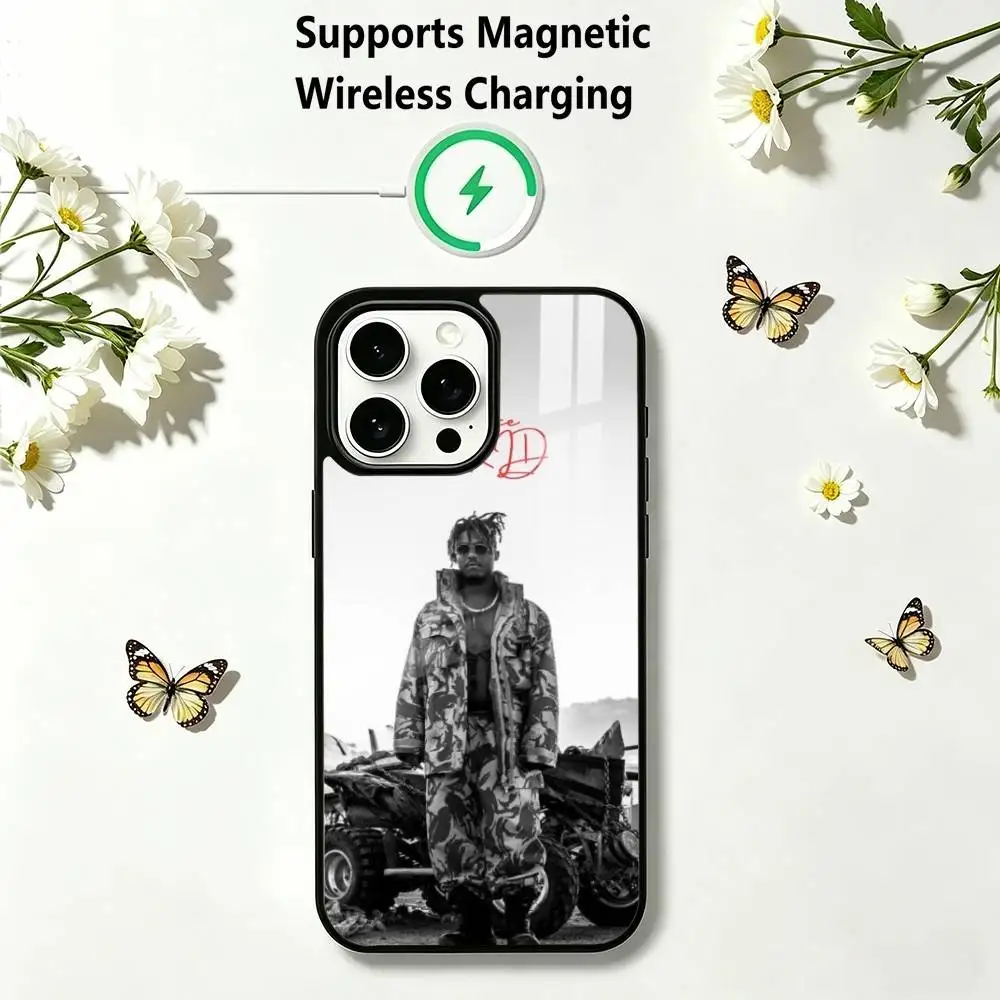 Фото Чехол для телефона Rapper J-Juice WRLD 999 для iPhone 17, 16, 15, 14, 13, 12, 11 Plus, Pro с поддержкой магнитной беспроводной зарядки №4