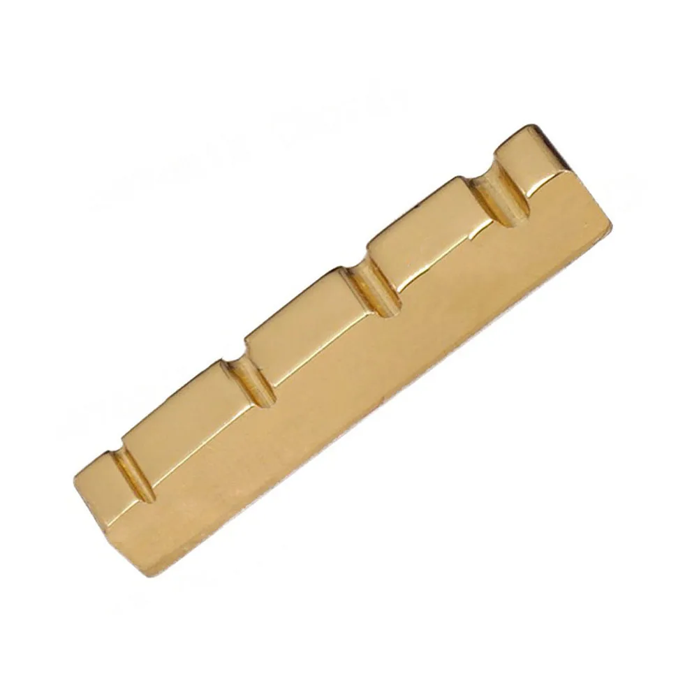 

4 String Bass Guitar Nut Bass Guitar Nut Brass Nut For Electric Brass Parts Gold Plated Brand New High Quality