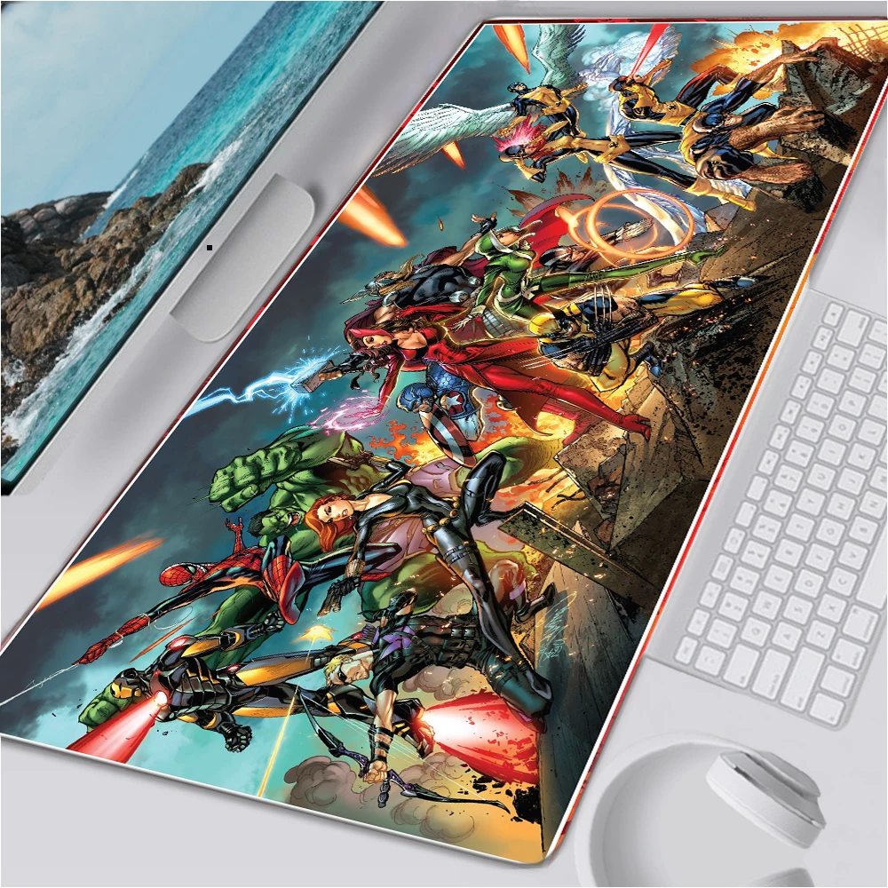 

Marvell Gaming Keyboard Mouse Pad Speed Office Computer Accessories Desk Mat Big Anime Girl Mousepad Pc Gamer Complete Mice Mats