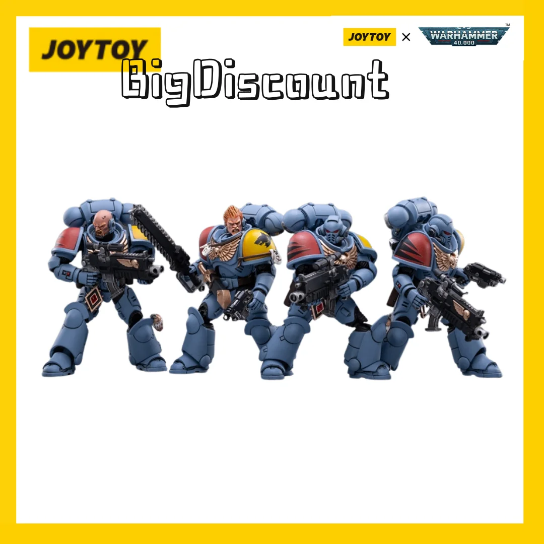 

(В наличии) 1/18 экшн-фигурки JOYTOY (4 шт./комплект) Боевой набор космических волков набор охотников аниме модель игрушка бесплатная доставка