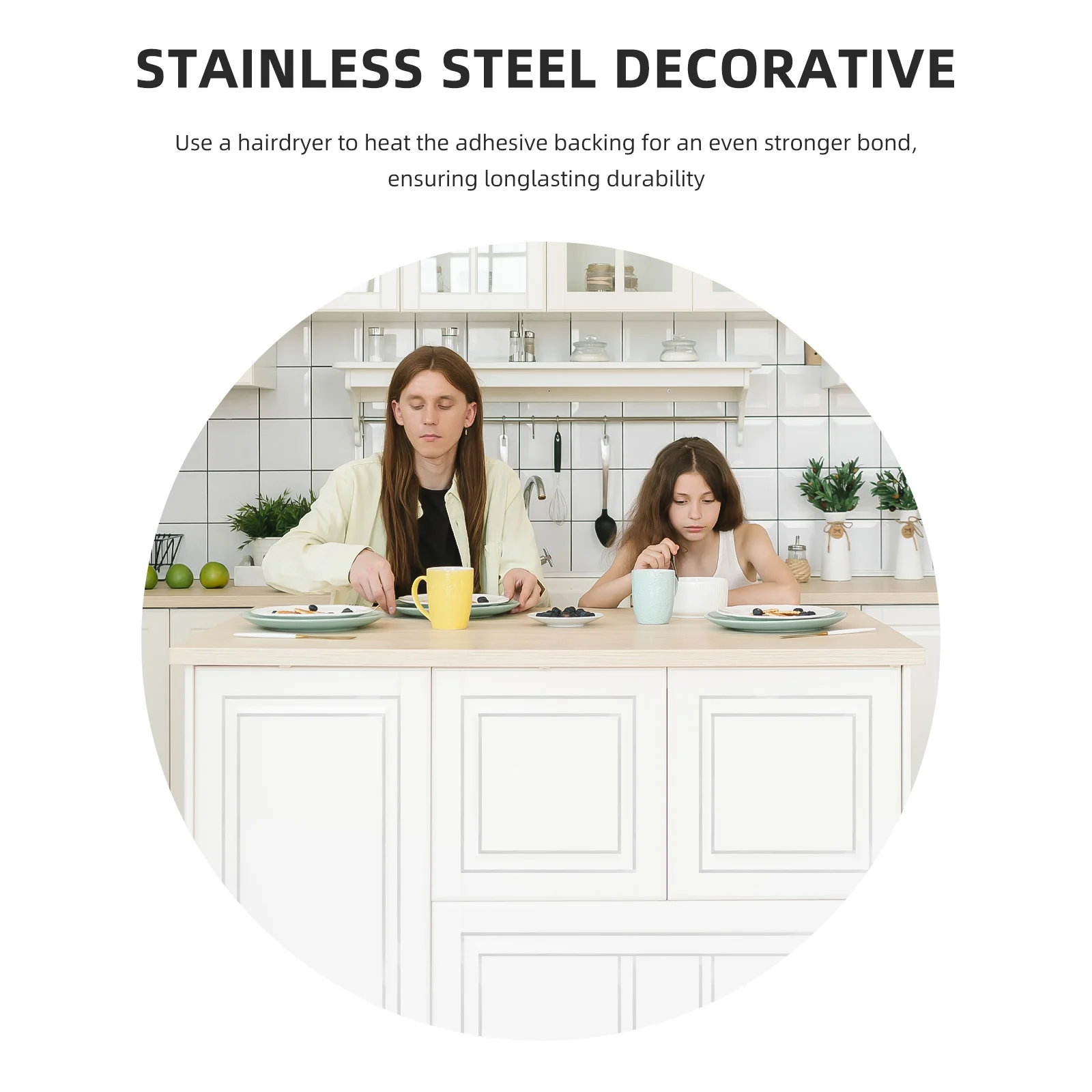 Декоративная полоса из нержавеющей стали наклейка на край плитки отделка