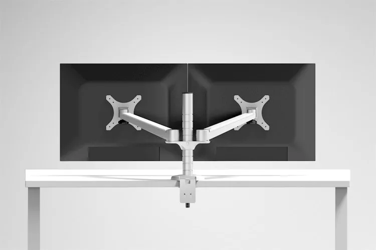 

Aluminum Alloy Dual Monitor Holder Bracket Full Motion Monitor Mount Arm Stand Base OA-4