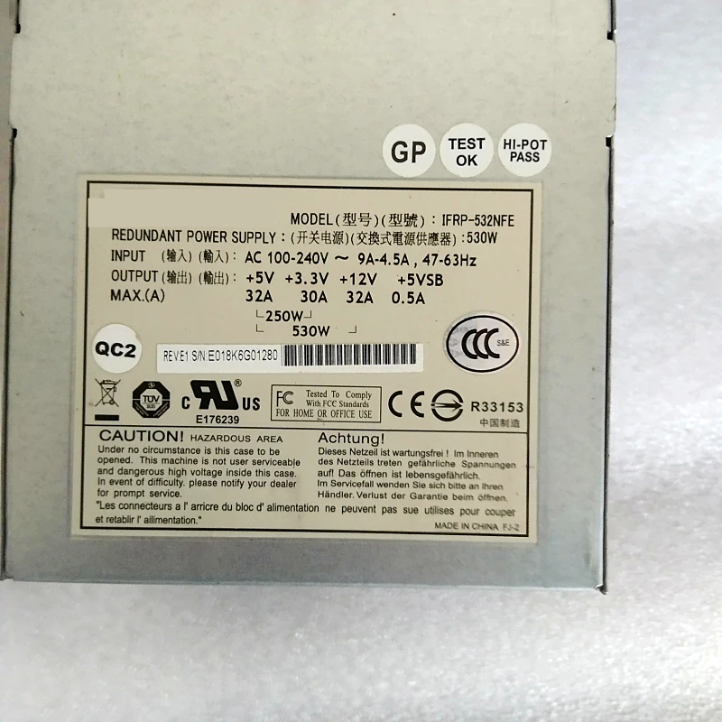 Новый оригинальный блок питания для Etasis 9273EC 530 Вт импульсный источник IFRP-532NFE |