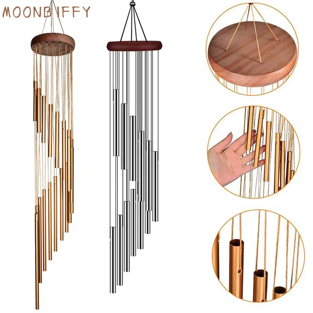 

3 Type Outdoor Metal Wind Chimes 18 Inch Yard Garden Tubes Bell Copper Antique Wind Chime Wall Hanging Coffee Wind Chimes Tubes