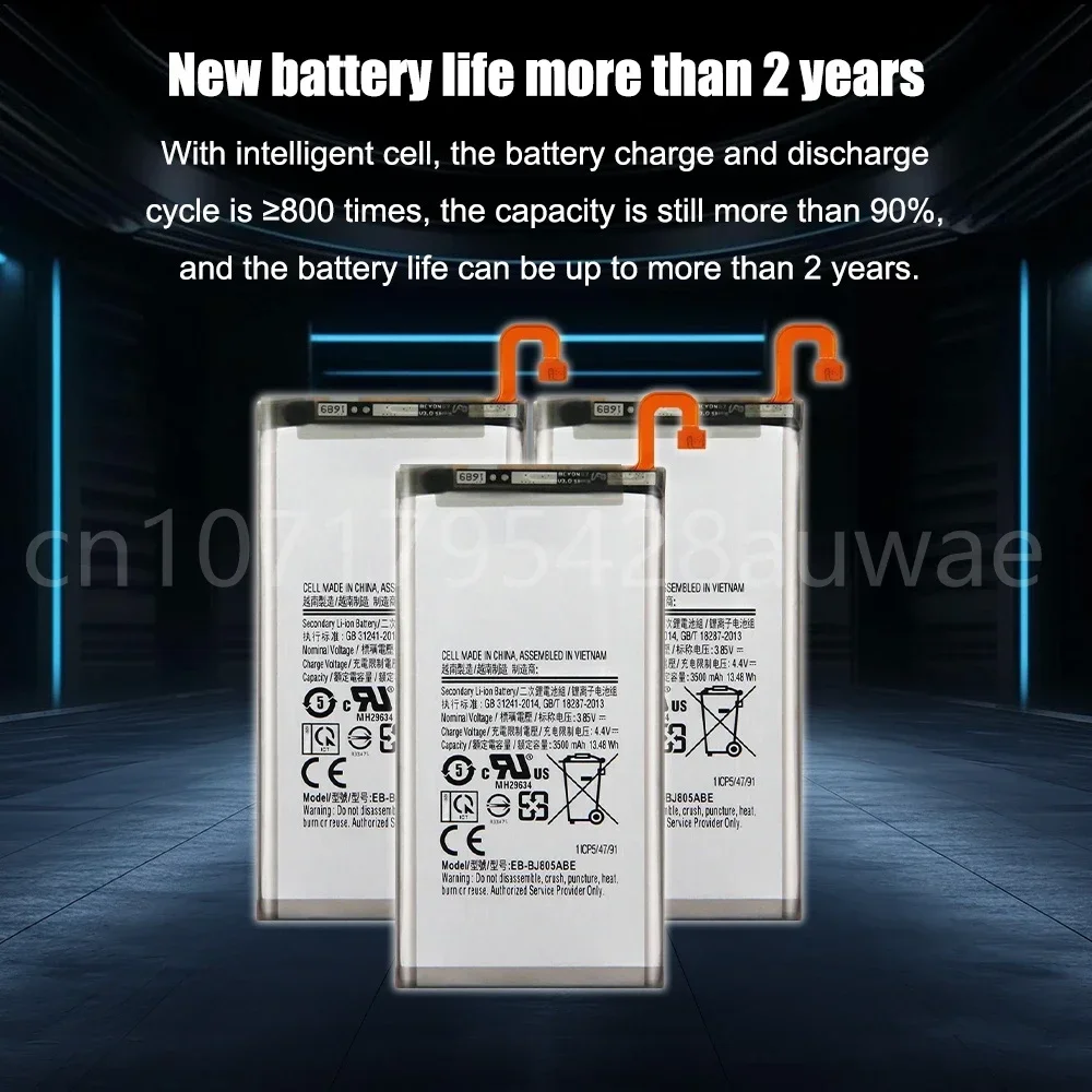 Оригинальный аккумулятор EB-BJ805ABE 3500 мАч для Samsung Galaxy A6 Plus + SM-A605F A605G A6050 A605K A605FN A605GN