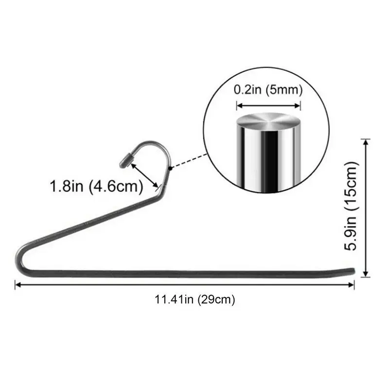 Прочные и долговечные металлические вешалки 10 шт. джинсовые для шкафа тонкая