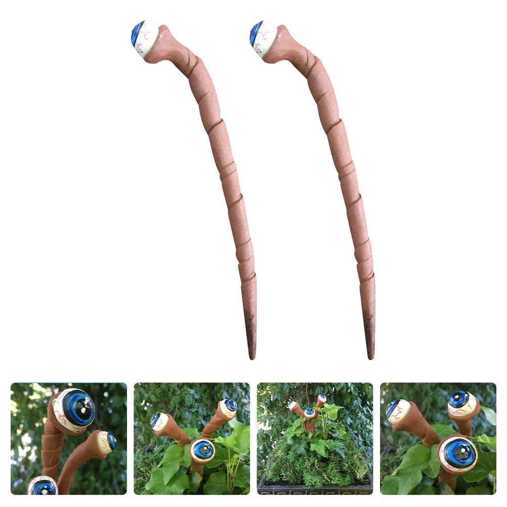 

Halloween Eyeball Sign Halloween Eye Decoration Eyes Stake Lawn Inserted Ornament Creepy Flowerpot Ground Inserting Sign