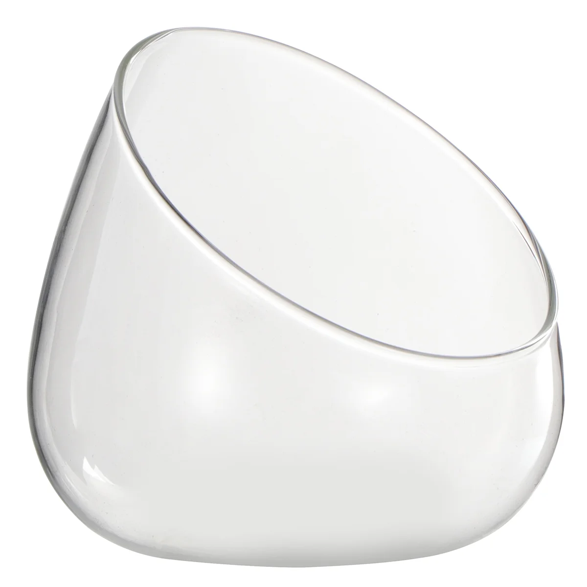 

Terrarium Glass Vase Bowlair Cut Slant Globe Planter Succulent Flower Bubble Jar Clear Holder Pot Container Candy Dish