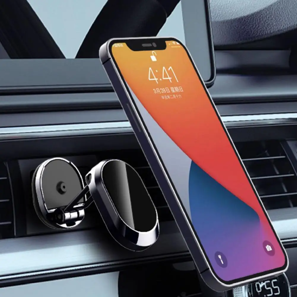 

Car Phone Holder Multifunctional 360 Degree Rotation Zinc Alloy Strong Magnetic Automotive Mobile Phone Stand for Vehicle