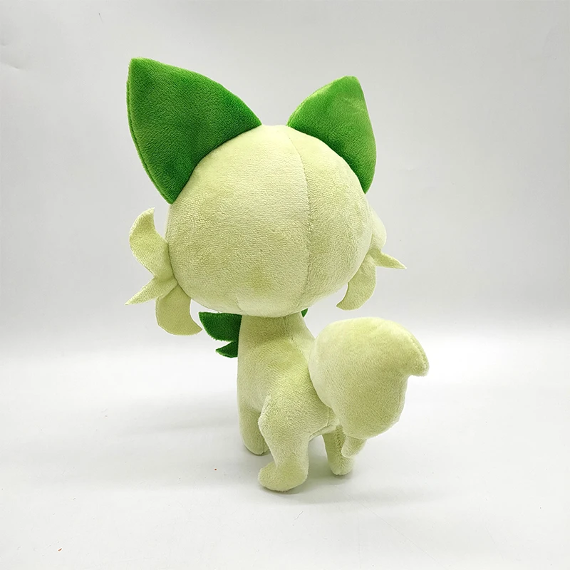 Новая плюшевая Зеленая кошка Takara Tomy Pokemon sprigatito в виде листьев игрушка игра