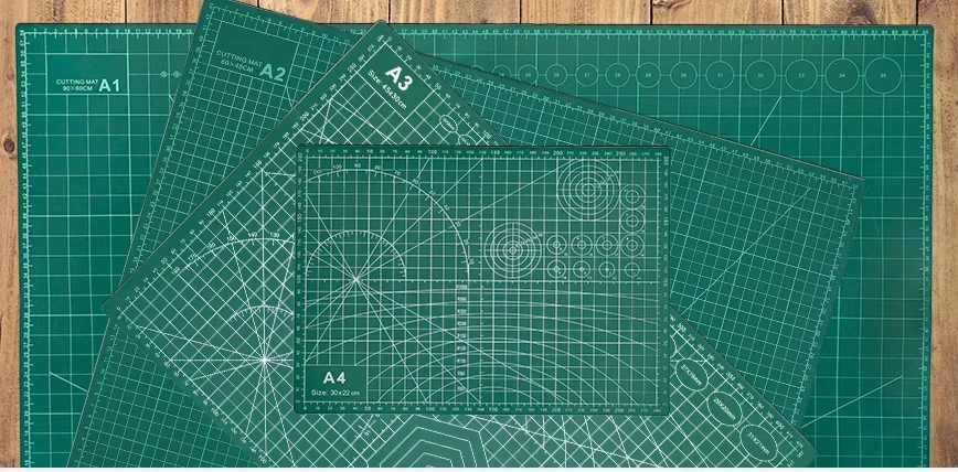 A1 - A4 ПВХ самовосстанавливающийся роторный разделочный коврик для рукоделия