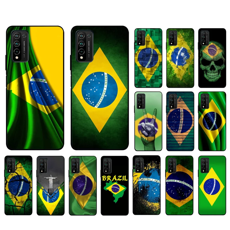 

Brazil flag Brasilien Flagge Phone Case for Huawei Honor 50 10X Lite 20 7A 7C 8X 9X Pro 9A 8A 8S 9S 10i 20S 20lite 7X 10 lite