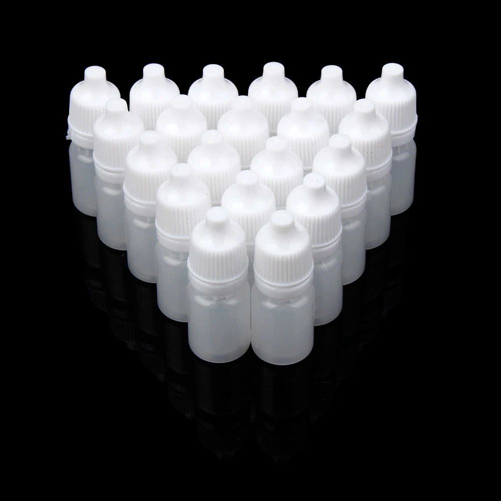 

50PCS 3ml/5ml/10ml/15ml/20ml/30ml/50ml Wholesale Empty Plastic Squeezable Dropper Bottles Eye Liquid Dropper Refillable Bottles