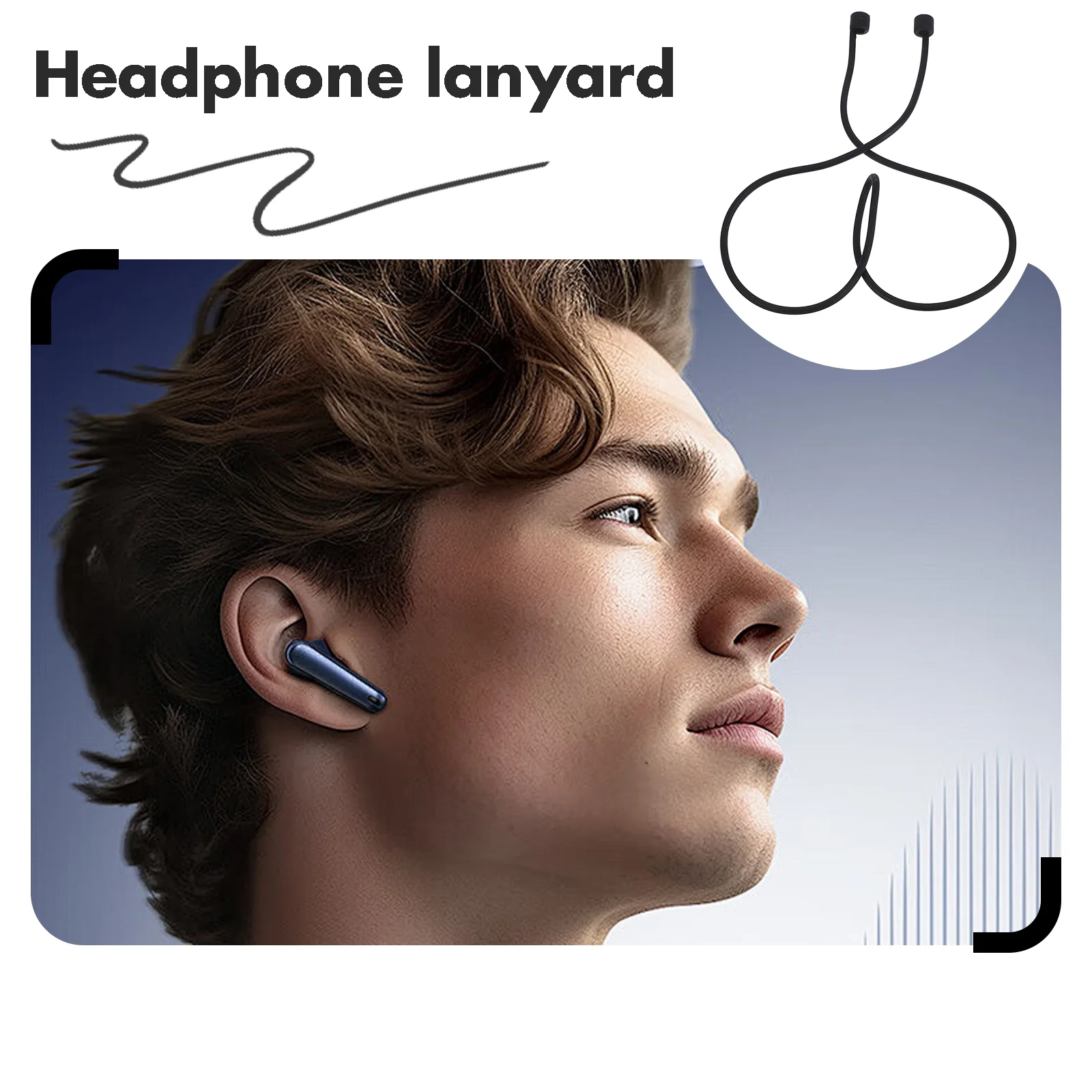 Ремешок для наушников держатель силиконовые музыкальные заглушки концертов