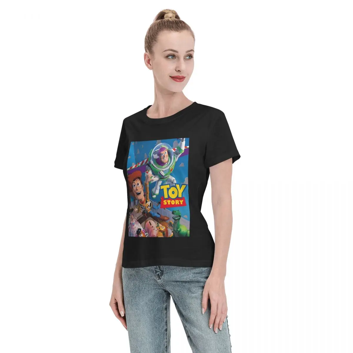 Женская Базовая футболка с коротким рукавом и героями мультфильмов История