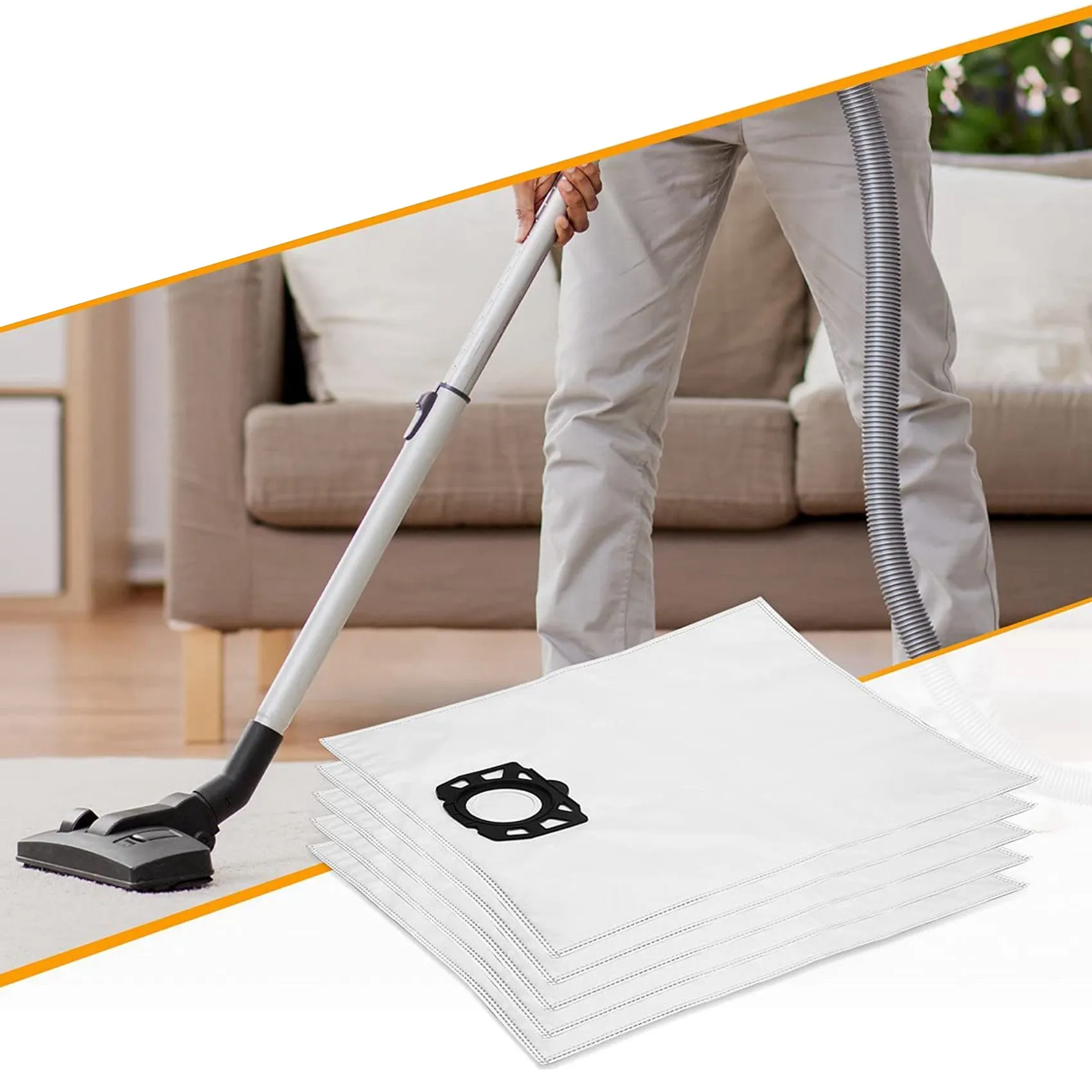 

12 шт., мешки для фильтров для пылесоса Karcher WD4 WD5 WD6 MV4 MV5 MV6