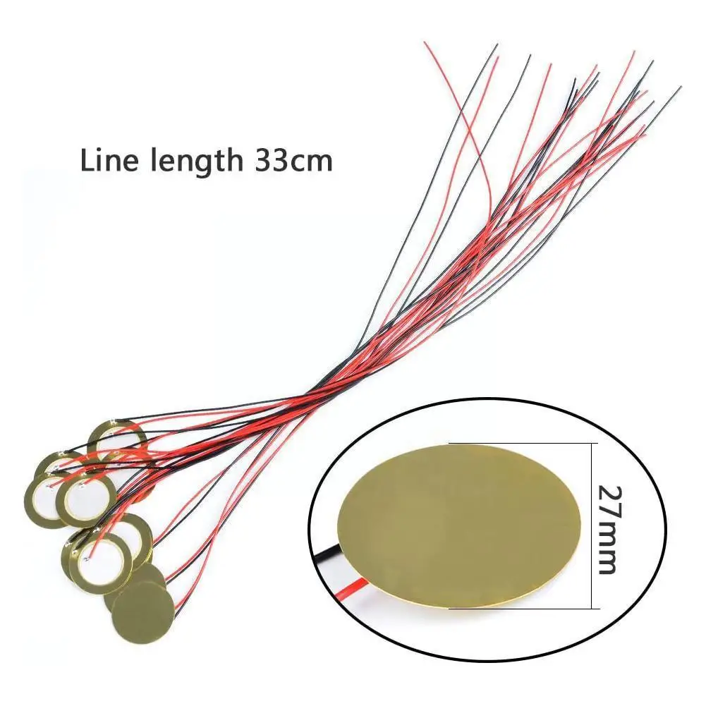 15 шт. 27 мм пьезо-диски с выводами барабанный триггер для микрофона акустический