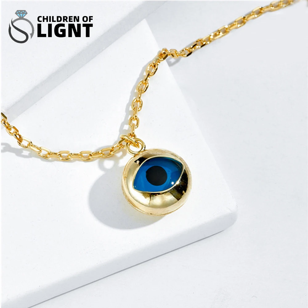 

Evil Eye Necklace Women Accessories Gold Plated Necklace Pendant Charm Korean Fashion Women Jewelry Accessories