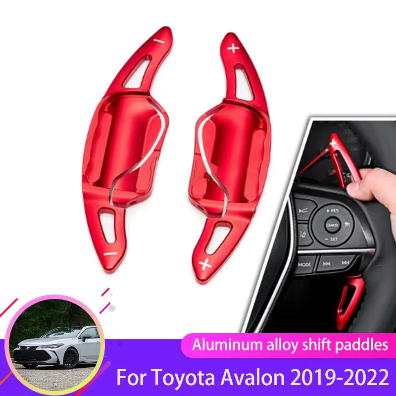

2x Car Steering Wheel for Toyota Avalon XX50 2019 2020 2021 2022 Aluminium DSG Gear Shift Shifter Extension Car-styling Stickers