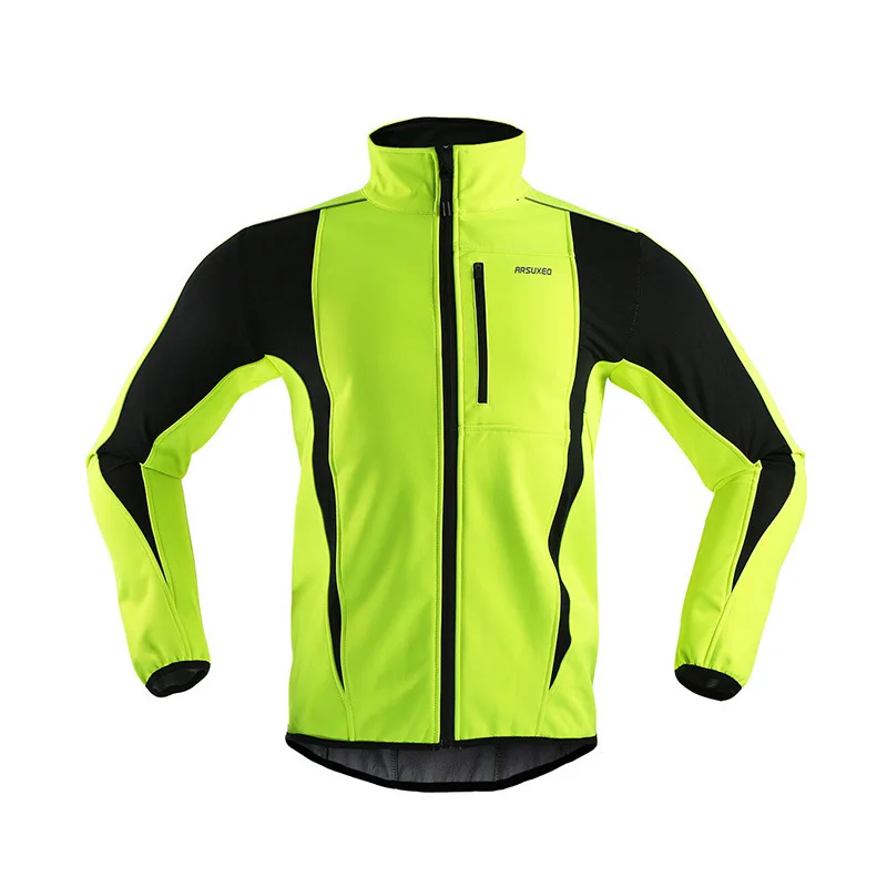 Cycling City Fleece Warm Cycling Jacket Winter Windproof And Waterproof Cycling Jacket Night Reflective Breathable Men Jacket
