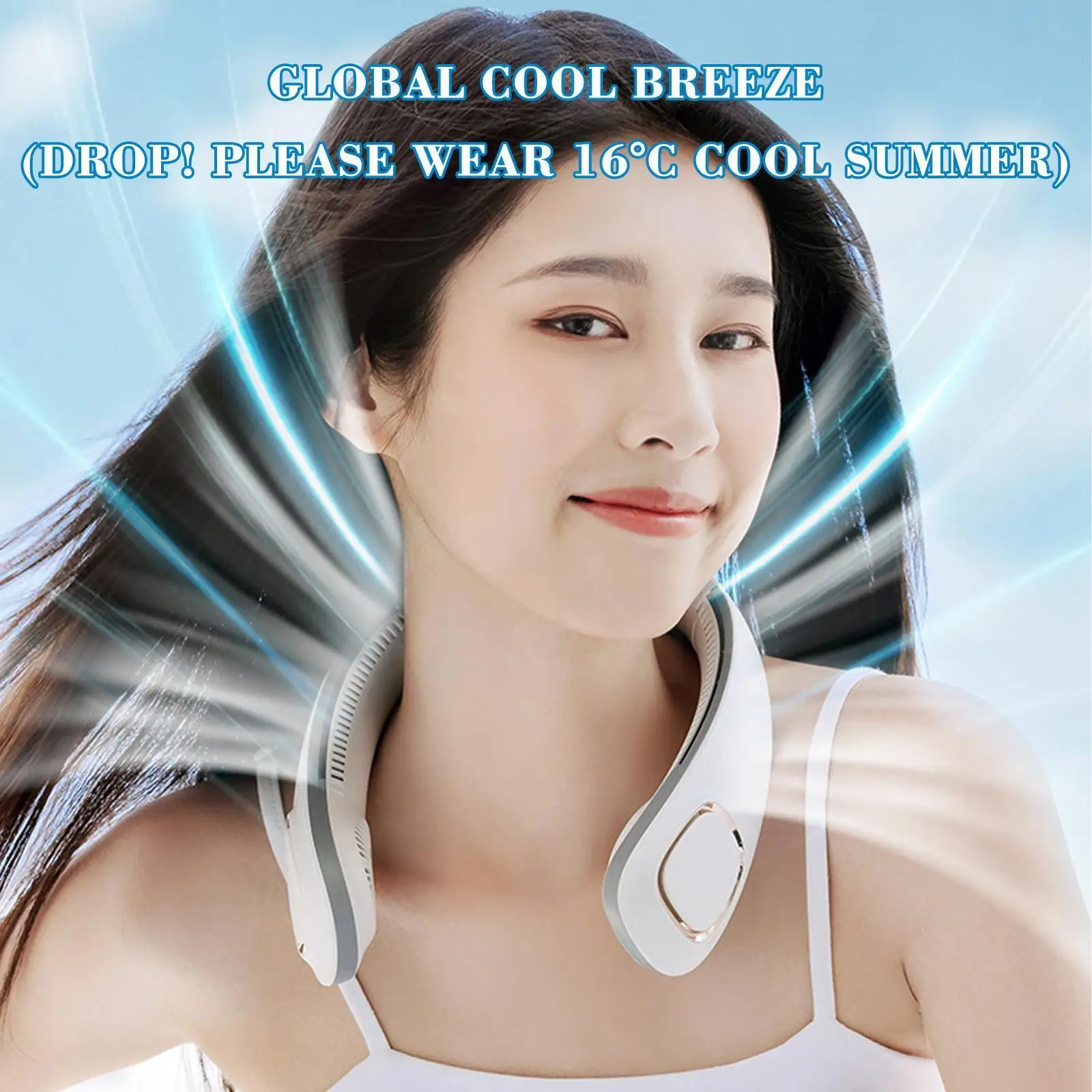 

Электрический Подвесной шейный вентилятор, охлаждающий вентилятор без лопасти типа C, 3-скоростной уличный вентилятор, Турбовентилятор для ...