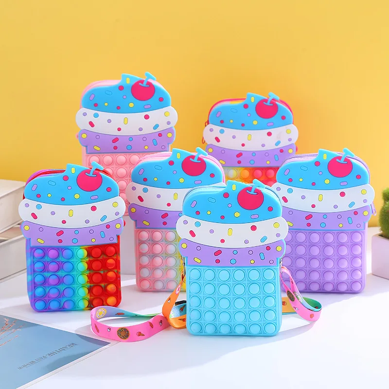 

Pop Et фиджет-игрушки Xxl большой размер сумка с единорогом женская сумка-мессенджер пузырьковая простая Затемняющая снятие стресса сжимаемые ...