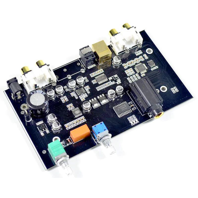 

HIFI Optical Fiber USB Decoder Board For Home Audio Sound Player Theater Syetem Use PCM5100 And MS8416 Chip JRC4558 OPA
