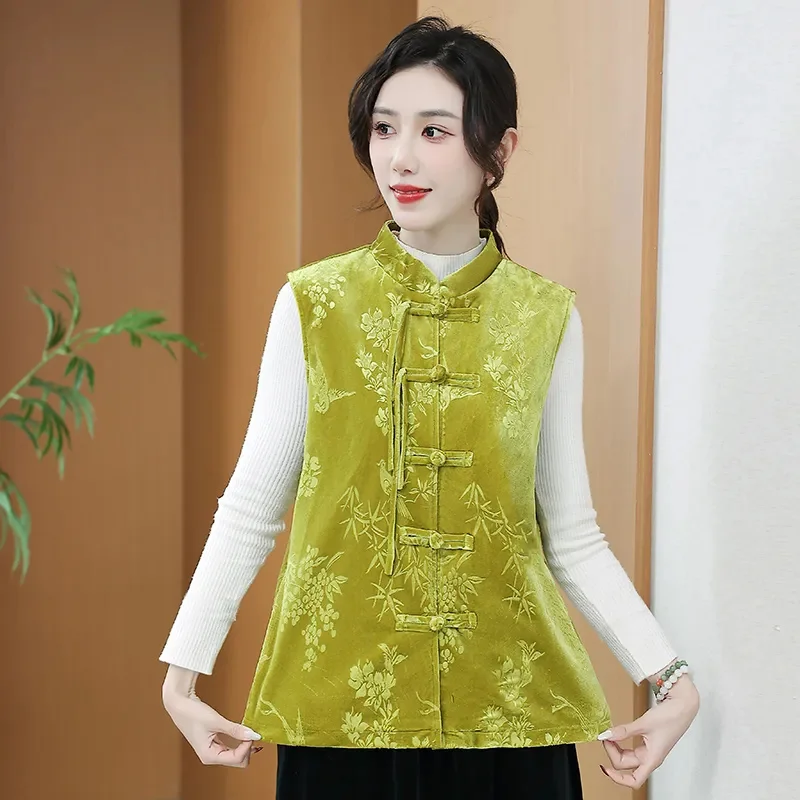 5XL женский жилет для женщин среднего возраста повседневная куртка без рукавов