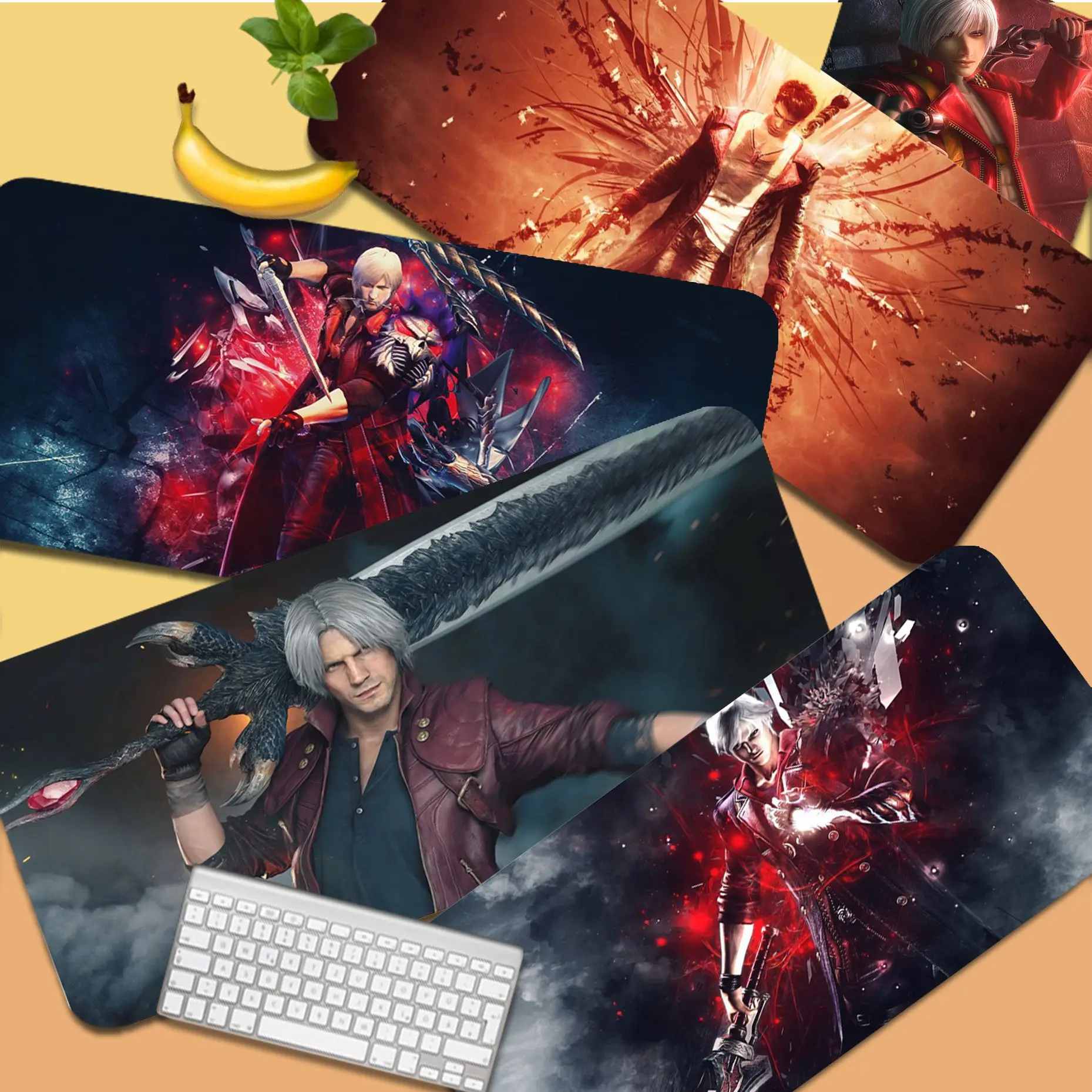 

D-Devil May C-Cry Mousepad New Gamer Speed Mice Retail Small Rubber Mousepad Size for Game Keyboard Pad