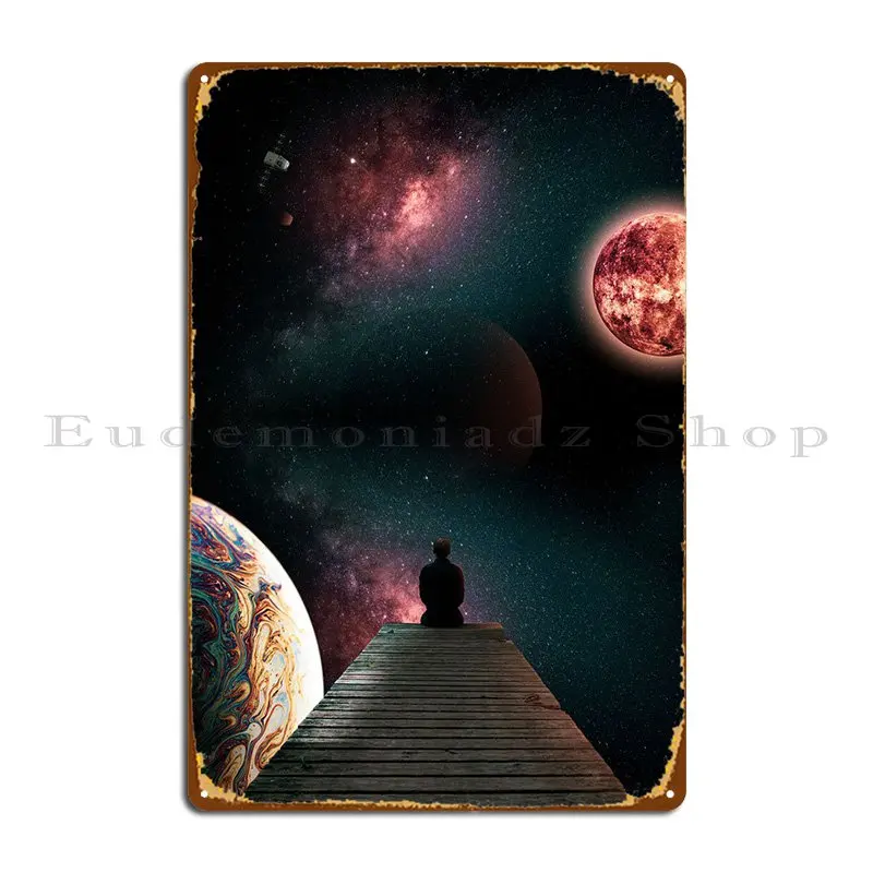 

Что-то в темноте, металлический знак, таблички, печать клуба, паба, кинотеатра, кухни, жестяной знак, плакат