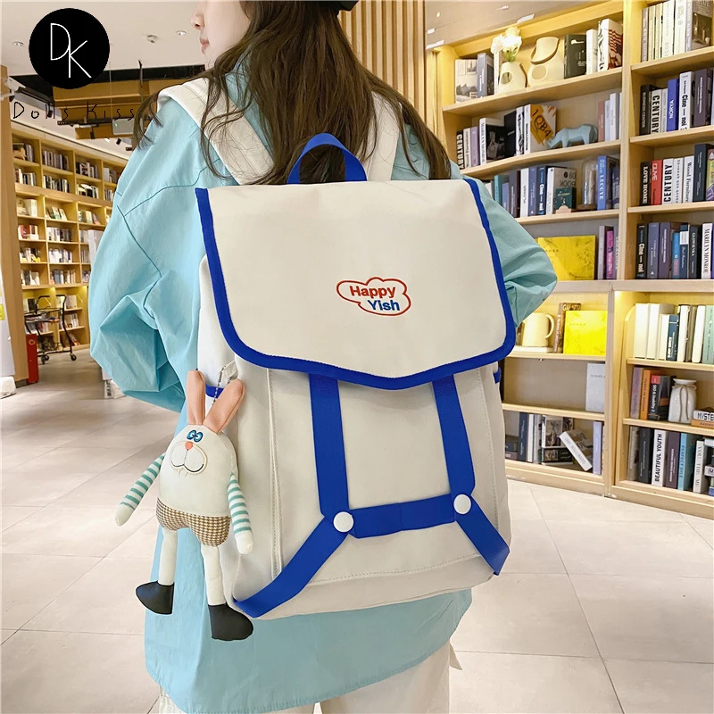 

Harajuku Women Large Capacity Backpacks Schoolbag for Cute Girls Student Waterproof Backpack Cute Teenager Travel Book Bag