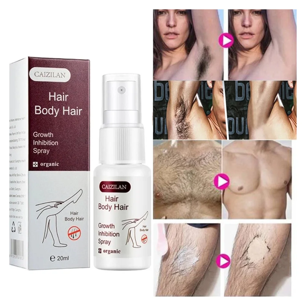 

Painless Hair Growth Inhibitor Permanent Hair Removal Spray Remove Intimate Parts Legs Body Armpit Hair Hair Depilatory 20ml