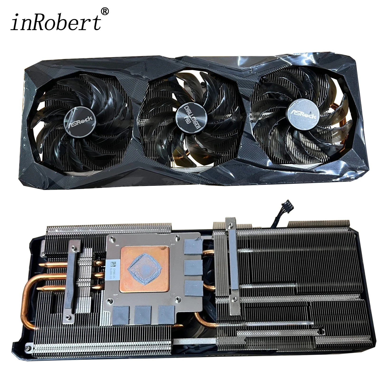 

Video Card Cooling Heatsink For Asrock Radeon RX6700XT 6750 XT Challenger Pro Cooling Radiator