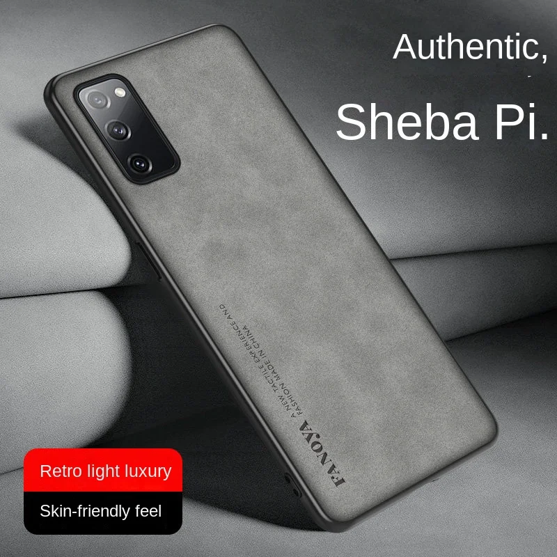 Для Samsung Galaxy S20 FE G780F чехол из искусственной кожи с твердой задней крышкой ПК