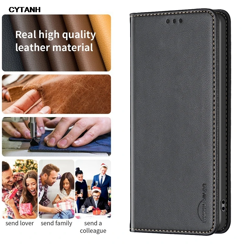 Магнитный чехол на Honor 90 Lite кожаный флип-чехол для телефона Funda Huawei lite Honor90 Pro слоты