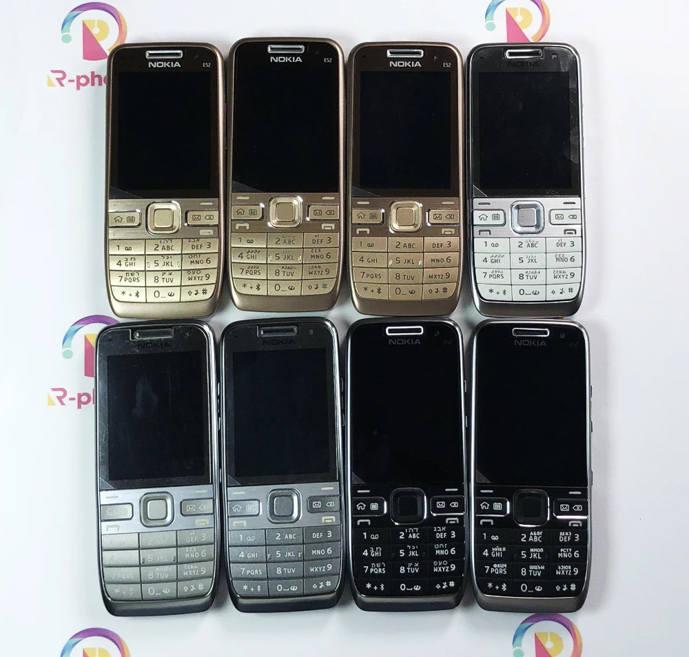 Nokia E52 оригинальный мобильный телефон Bluetooth WIFI GPS 3G сотовый русская клавиатура
