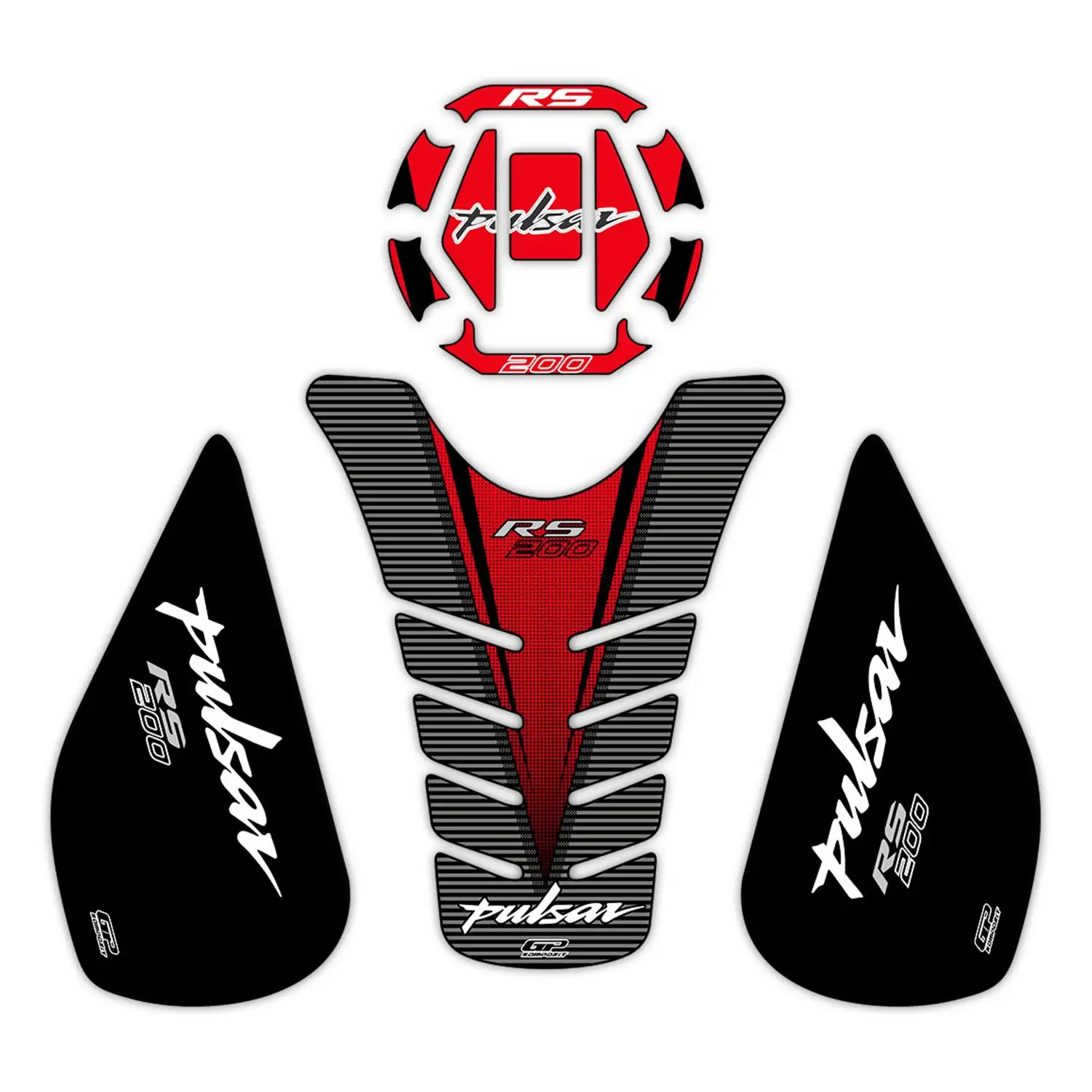 

GP composite For RS 200-Compatible Tank Pad Set Red
