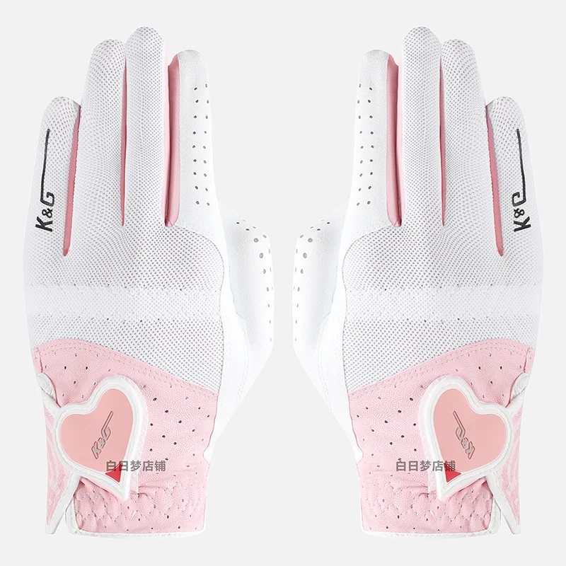 

Korea and Japan Golf Gloves Ladies Microfiber Wear-resistant Sports Golf Gloves Non-slip Breathable #220178